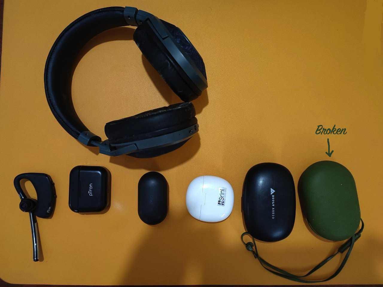 My set of bluetooth headsets